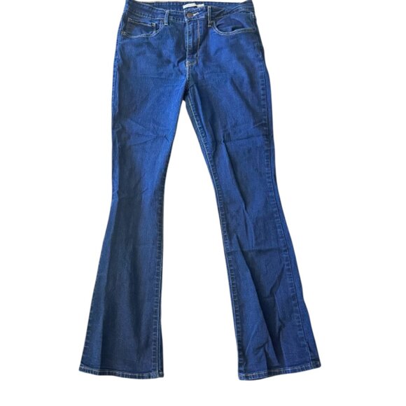 Levi's 725 High Rise Bootcut Women's Jeans Blue Wash Dark Ingigo Sz.30 - Picture 4 of 12